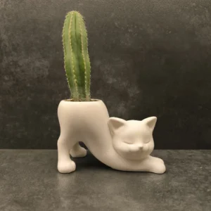 3D Printed Cat Planter